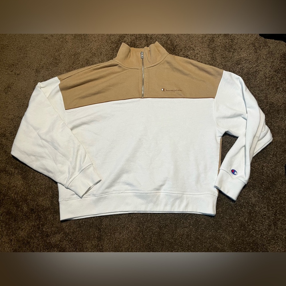 Two toned Champion quarter zip